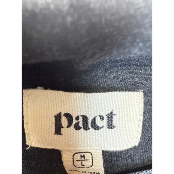 Pact airplane cardigan size women’s size m/L charcoal - Picture 6 of 11